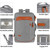 Carry On Backpack for Airplanes Traveling Backpack Computer Backpacks for Laptops for Women Mens Back Pack Travel Bags for Women Small Suitcase  Four-Piece Set