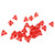 25pcs Digital Dice Transparent Educational Triangular Number Teaching Dice for Interactive Game
