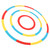 Golf Practice Target Rings Silicone 3 in 1 Colorful Thin Golf Putting Target Circles for Training Tools