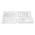 4Pcs Fishing Card Multifunction Stainless Steel Preservative Survival Card for Outdoor Camping