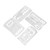 4Pcs Fishing Card Multifunction Stainless Steel Preservative Survival Card for Outdoor Camping