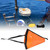 24in Portable Boat Anchor Float Set Accessory for Yacht Rubber Dinghy Kayak  Fishing Boatorange