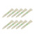 10 Pcs Squid Lure 30cm Silicone Lifelike Luminous Squid Skirt Fishing Bait with Hook Transparent