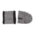 Men Hat Scarf Warm Windproof Stretchy Thickened Fleece Lined Winter Knit Hat Set for Riding Hiking Skiing Gray
