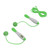 Jump Rope with Counter Cordless Skipping Rope 4 Modes Adjustable Steel Wire Fitness Equipment for Exercise Green