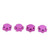 4pcs 17mm Aluminium Alloy Wheel Hub Nut Anti Dust Cover for HSP94762 94886 1/8 RC Car(Purple )