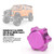 4pcs 17mm Aluminium Alloy Wheel Hub Nut Anti Dust Cover for HSP94762 94886 1/8 RC Car(Purple )