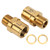 RISK Bike Pedal Extender Titanium Alloy Bicycle Pedal Extended Spindle for Mountain Bike 20mm Gold