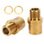 RISK Bike Pedal Extender Titanium Alloy Bicycle Pedal Extended Spindle for Mountain Bike 20mm Gold