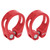 2Pcs Bicycle Seat Post Clamp Aluminum Alloy Quick Release Bike Seat Pipe Clamp for Bicycle Accessories Red