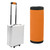 Neoprene Soft Luggage Box Car Door Handle Cover Wrap Grips Suitcase Travel Tags(Orange)
