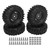4PCS RC Off Road Vehicle Tires 1.9 Inch Universal Rubber RC Wheels and Tires for RC Off Road Vehicle Climbing Car Black