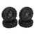 4PCS RC Off Road Vehicle Tires 1.9 Inch Universal Rubber RC Wheels and Tires for RC Off Road Vehicle Climbing Car Black