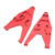 2pcs Front Lower Suspension Arm Pull Rod Link CNC Machining RC Retrofit Upgrade Parts for TRAXXAS UDR 1/7 RC Car Red