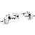 Remote Control Car Metal Front Portal Axle Assembly for 1/10 SCX10 III RC CrawlerSilver