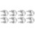 8pcs 3/8 Inch M10 Stainless Steel Wire Rope Cable Clip Clamp U Bolt Saddle Fastener