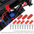 JST Female and Male Plug Battery Red Color Housing & Connector Pin Set (10 Pairs)