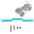 Aluminum Alloy Steering Linkage Rod with Screws Fit for RGT 136100 1/10 RC CarBlue 68019B