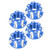 4pcs M4 Carving Hexagonal Nuts Aluminum Alloy Fit for HSP Sakura D3 D4 1/10 RC CarDark Blue
