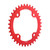 32/34/36/38T BCD 104 Mountain Bike Steel Single Crank Chain Ring Repair Parts (Red 36T)