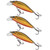 3PCS Double Hook Sinking Tongue Plate Lure Minnow Artificial Lifelike Bait Fishing Tackle6#