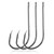 100pcs Double-barbed Fishing Hook Fishhook for Saltwater Freshwater High Carbon Steel