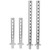 4pcs Front Rear Car Shell Column Spare Part Fit for RGT 1/10 EX86100 RC Car PartsSilver R86018S
