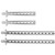 4pcs Front Rear Car Shell Column Spare Part Fit for RGT 1/10 EX86100 RC Car PartsSilver R86018S