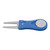 Golf Divot Repair Tool Metal Golf Club Ball Putting Green Fork with Magnetic Ball Marker Blue
