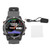 Smart Sports Watch Sleep Monitoring 400mAh Sports Data Analysis Waterproof 1.28 In GPS BDS Fitness Watch for Men Women Black