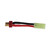 Battery Conversion Cable T Male Plug to Female Mini for Tamiya 14AWG 8cm Soft Silicone Wire