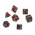 4 Set Plastic Polyhedral Dice Learning Polyhedral Dice Cubes with Clear Gold Numbers for Math Teaching Board Games Red