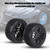 4Pcs Tyre Tires Modification Accessory Replacement 85mm for Universal 1/10 RC CarBlack