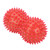 PVC Peanut Spiky Massage Ball Back Foot Massager Ball Fitness Muscle Massaging (red)