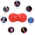 PVC Peanut Spiky Massage Ball Back Foot Massager Ball Fitness Muscle Massaging (red)