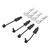 RC Car Body Shell Clip Retainers for Losi Lasernut U4 1/10 Remote Control Car Upgrade PartBlack