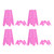 20 Pcs Plastic Golf Ball Holder Resistanceless Golf Simulator Tees Golf Mat Tees Golf Equipment Pink
