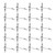 20pcs T Shape Luminous Fishing Swivel 3 Way Connector Cross Line Rolling Swivel with Beads8x10 #