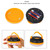 LED Tent Lamp ABS 5 Lighting Modes Waterproof Emergency Camp Hanging Lamp for Outdoor Battery Type Orange (Round)