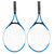 Iron Alloy Children Tennis Racket Beginner Practice Racquet with Ball and Carry Bag(Blue)