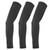 3pcs Elastic Arm Sleeves Sports Running Arm Warmers Sun UV Protection Hand Sleeve CoverBlack L