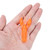 4pcs Orange Artificial Fishing Crawfish Silicone Soft Lures Bait (2#)