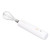Electric Hand Mixer Foldable 3 Gear High Speed Cordless Portable Egg Whisk with 2 Heads White