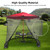Outdoor Patio Umbrella Screen Mosquito Netting for Patio Porch - Water Pipe Mosquito Net for 7-11ft Umbrellas Patio Umbrella Mosquito Net Fit for 7-9 People