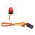 RC Car Alarming Light 5 Light Modes High Simulation Round Compact 10x15mm LED Warning Light for 1/10 RC Car Red