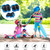 3 in 1 Kids Protective Gear Set Knee Pads Elbow Pads Wrist Guards Adjustable Protective Gear Set for Skateboarding Skating Cycling Bike Scooter