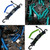 Heavy Duty Diving Lanyard Stainless Steel Carabiner Clips Quick Release Buckle Coil Lanyard for Dive Cameras and Lights