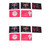 10PCS Female Rights Protest Flag Set Polyester Garden Decoration Flag with Flagpoles for Courtyards Type B