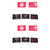 10PCS Female Rights Protest Flag Set Polyester Garden Decoration Flag with Flagpoles for Courtyards Type B