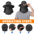 Fishing Hat For Men With Neck Flap Arm Sleeves Wide Brim Outdoor Hats Sun Protection